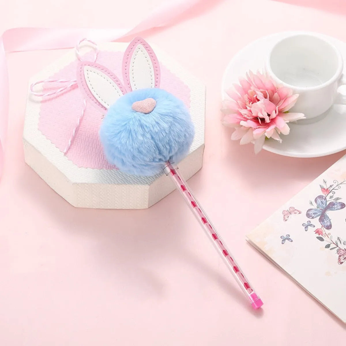 1X Candy Plush Rabbit Gel Pen